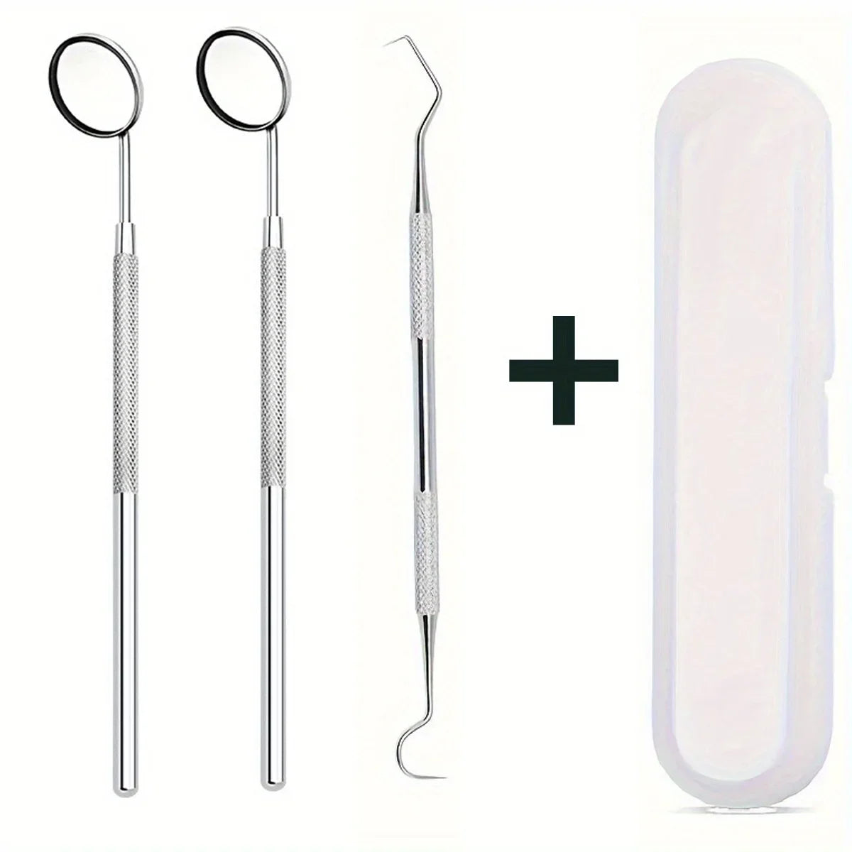 Multi Functional Stainless Steel Eyelash and Oral Care Mirror, Perfect for Eyelash, Personal Care Examination, and Pet Grooming