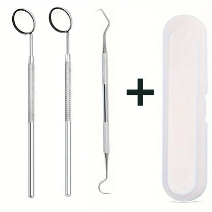 Multi Functional Stainless Steel Eyelash and Oral Care Mirror, Perfect for Eyelash, Personal Care Examination, and Pet Grooming
