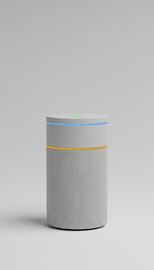 Smart home speaker with voice assistant